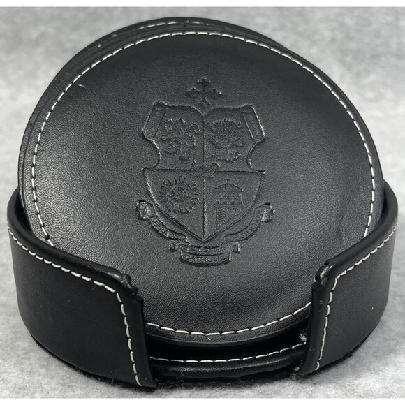 Serra Catholic High School 2003 Coasters Set‎ of 4 Drink Round Embossed Black3 - Picture 2 of 15